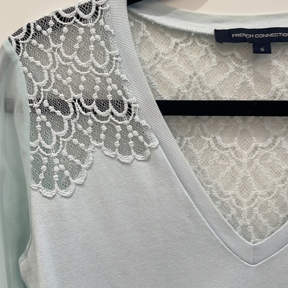 Perfect condition French Connection lace-back blouse - Picture 2 of 4